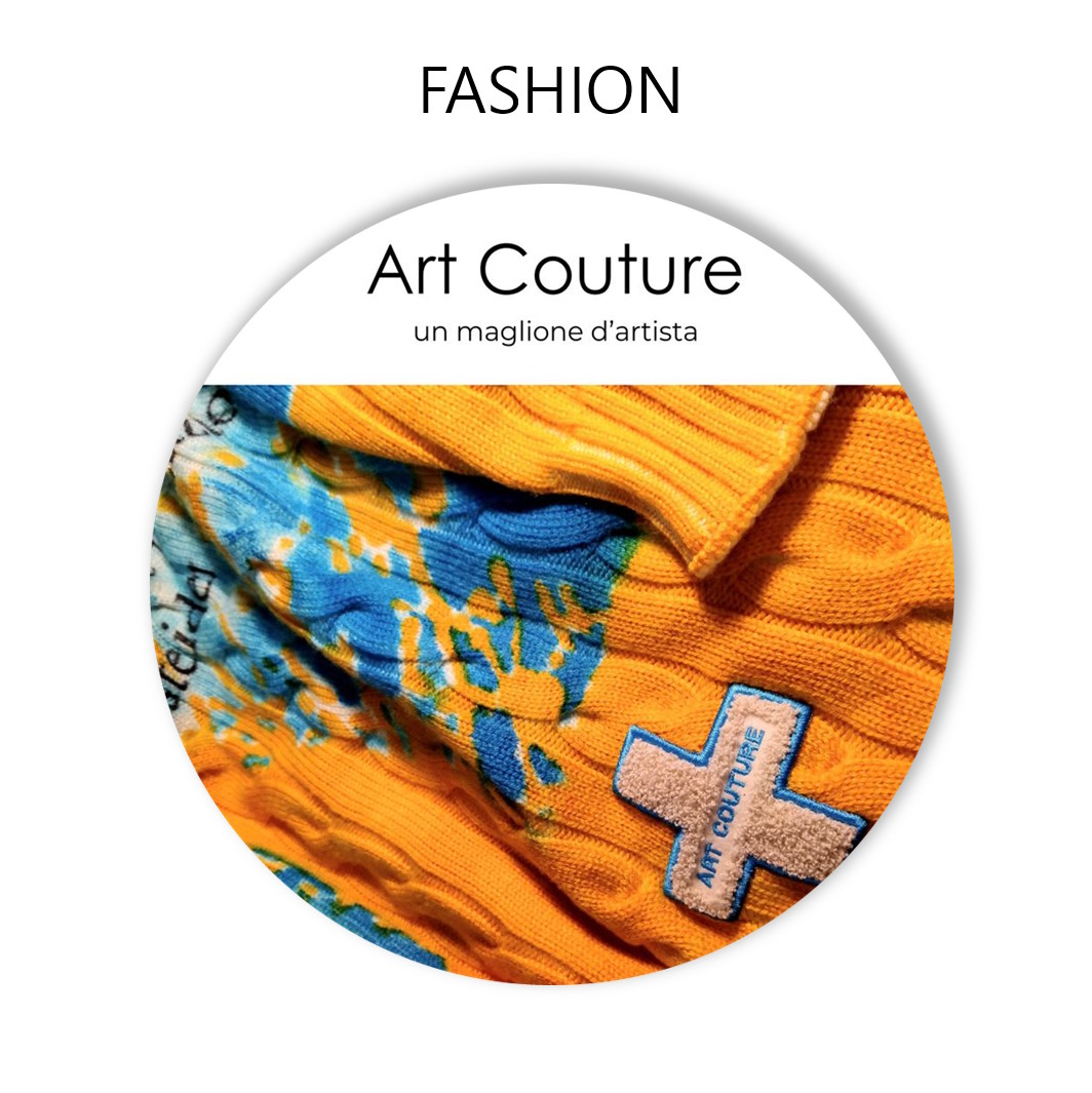 Enrico Magnani, contemporary painter, Art Couture, un maglione d'artista, Kangra